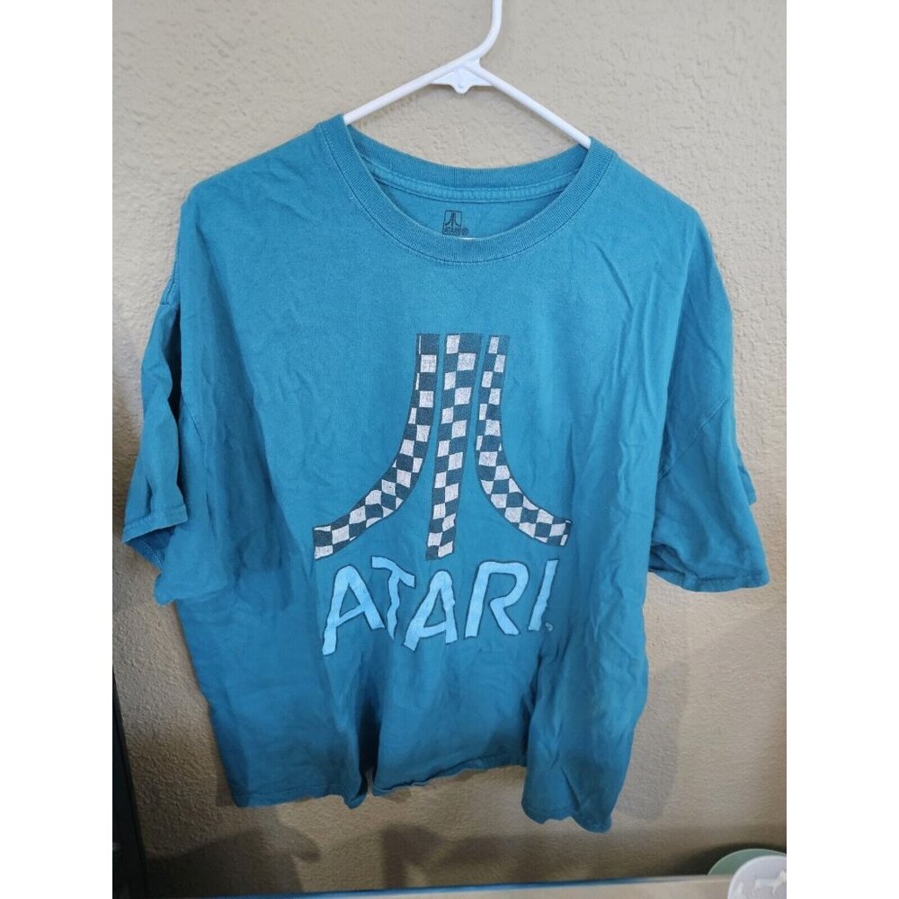 Atari Blue Graphic T-shirt Men's Size 2XL Short Sleeve